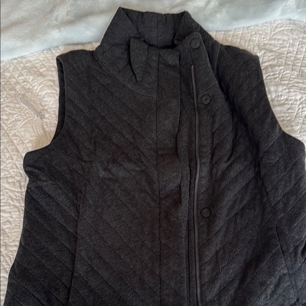 Eileen Fisher Charcoal Gray Top - Picture 5 of 7